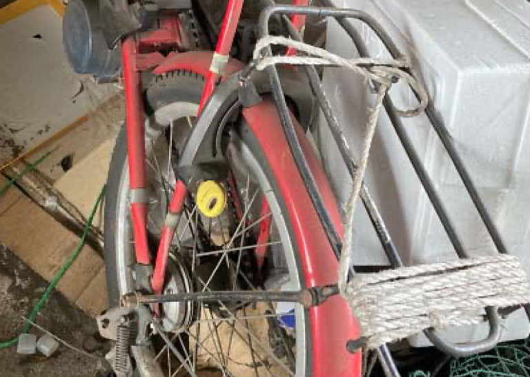 タイヤのついた自転車